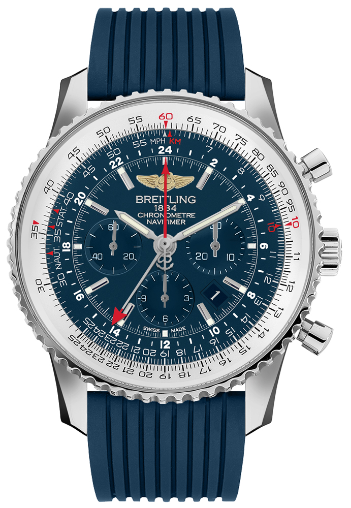 Breitling Navitimer Self winding Automatic Chronometer Blue Mens Watch AB04411A-C937-258S 
