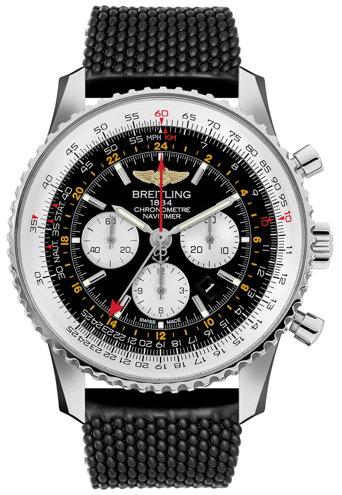 Breitling Navitimer Self winding Automatic Black Mens Watch AB044121-BD24-267S 