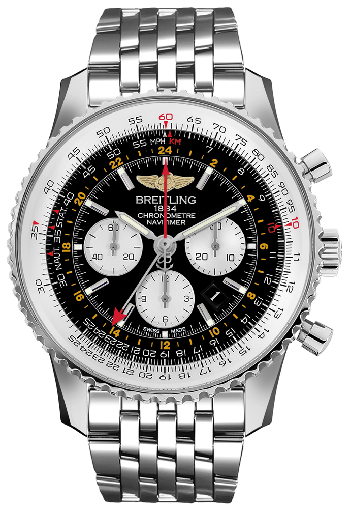 Breitling Navitimer Self winding Automatic Black Mens Watch AB0441211B1A1 
