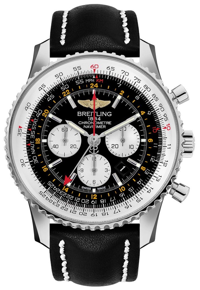 Breitling Navitimer Self winding Automatic Black Mens Watch AB044121-BD24-442X 