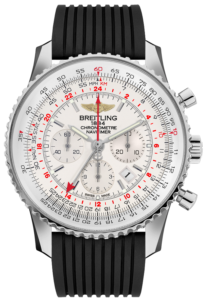 Breitling Navitimer Self winding Automatic Chronometer Silver Watch AB044121-G783-252S 