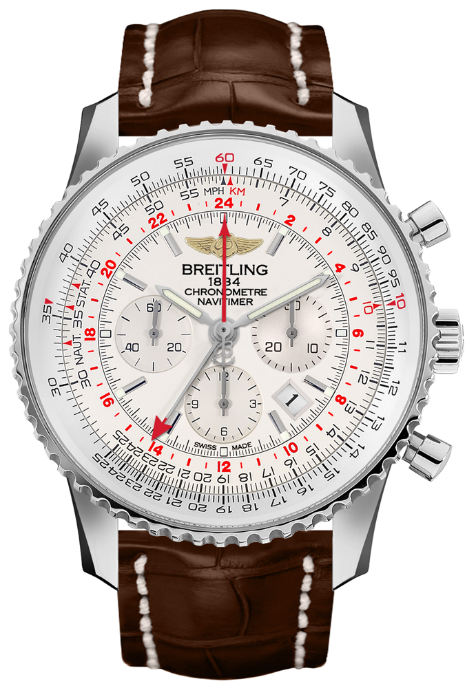 Breitling Navitimer Self winding Automatic Silver Mens Watch AB044121-G783-757P 
