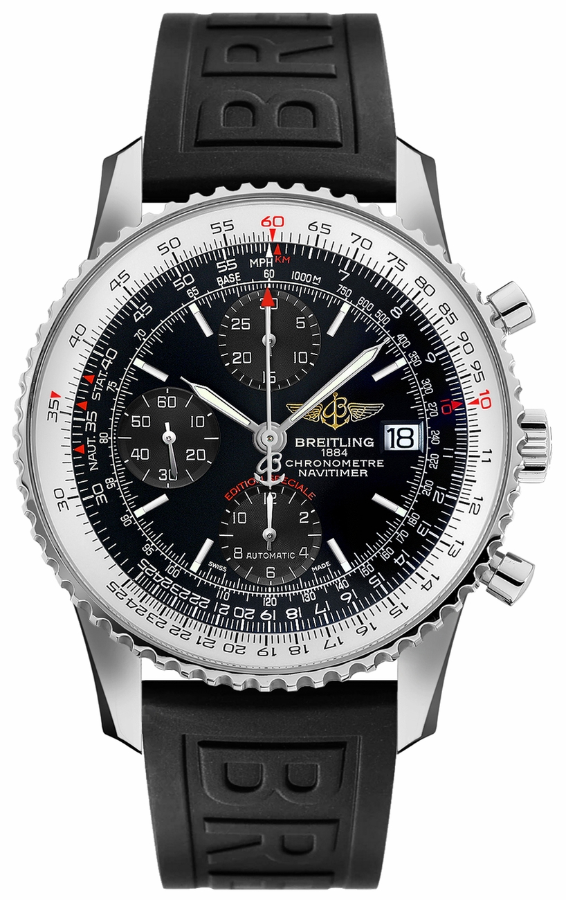 Breitling Navitimer Self winding Automatic Chronometer Black Mens Watch A1332412-BF27-153S 