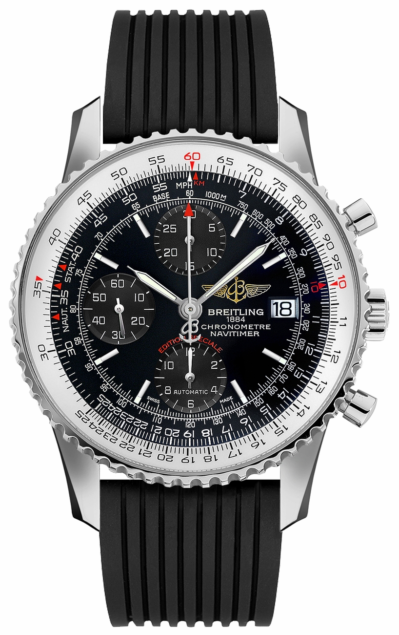 Breitling Navitimer Self winding Automatic Chronometer Black Mens Watch A1332412-BF27-274S 