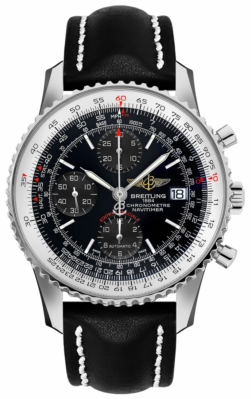 Breitling Navitimer Self winding Automatic Chronometer Black Mens Watch A1332412-BF27-436X 