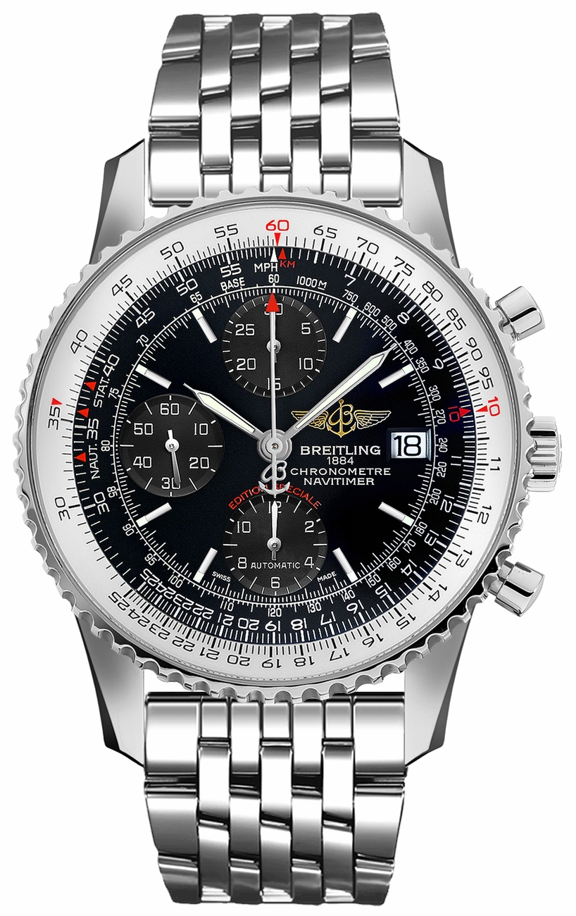 Breitling Navitimer Self winding Automatic Black Mens Watch A1332412-BF27-451A 