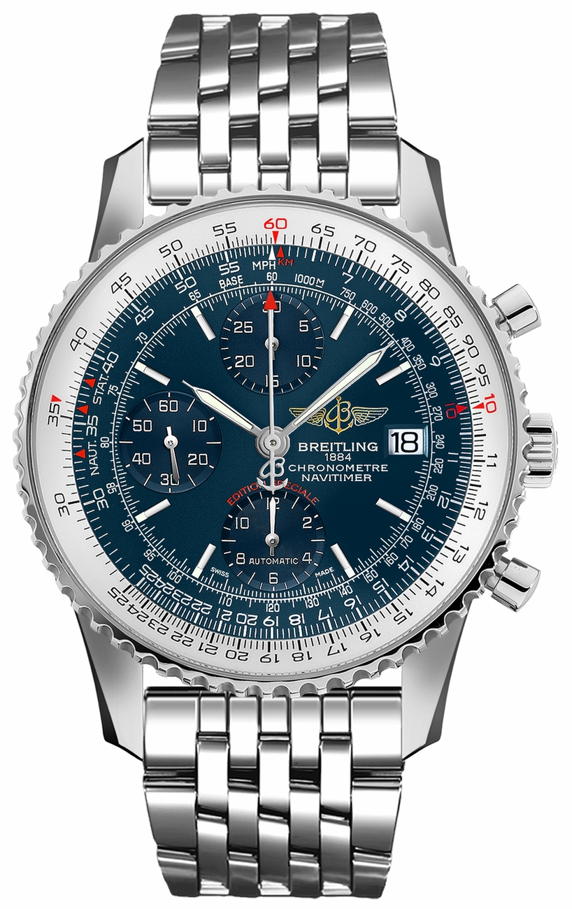 Breitling Navitimer Self winding Automatic Blue Mens Watch A1332412-C942-451A 