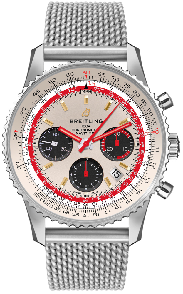 Breitling Navitimer Self winding Automatic Silver Mens Watch AB01219A1G1A1 