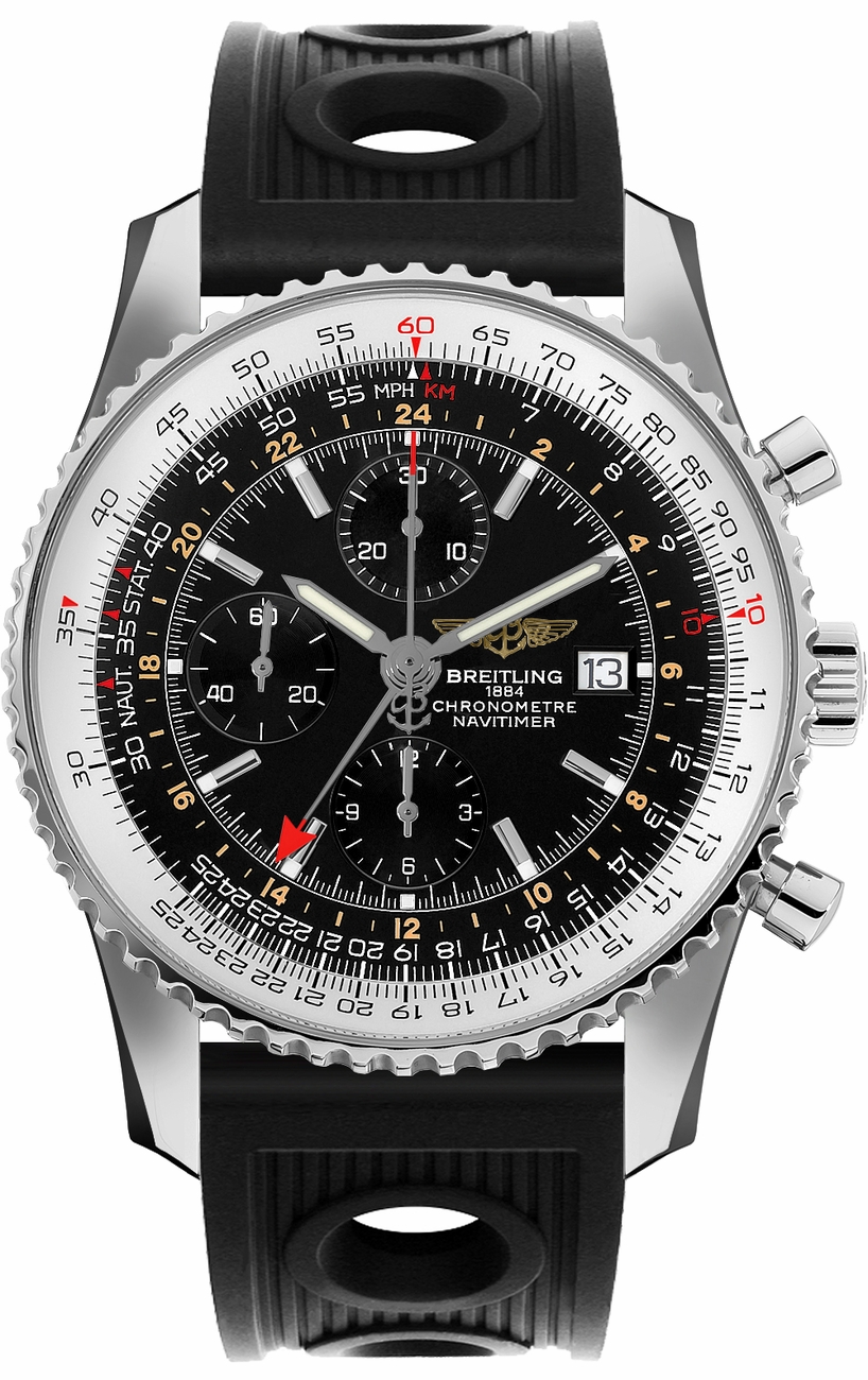 Breitling Navitimer Self winding Automatic Chronometer Black Mens Watch A2432212-B726-201S 