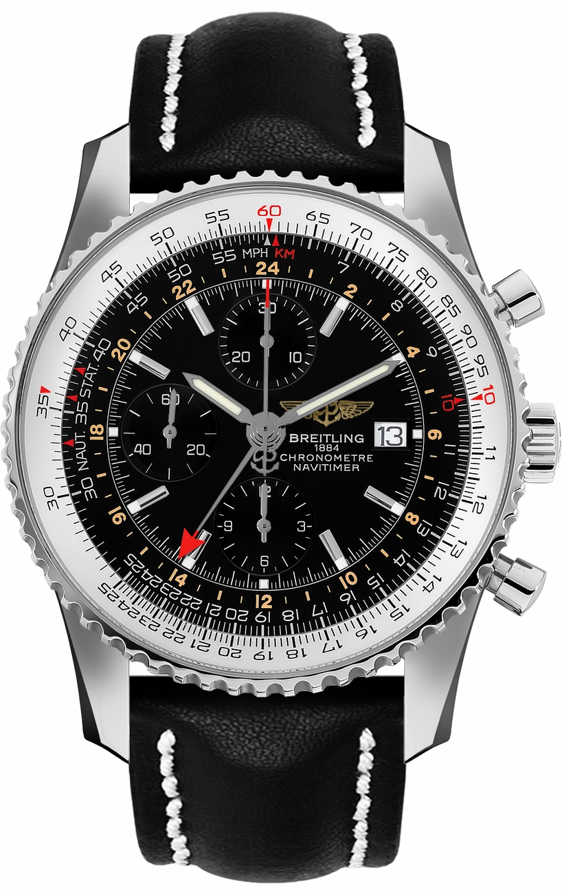 Breitling Navitimer Self winding Automatic Chronometer Black Mens Watch A24322121B1X1 