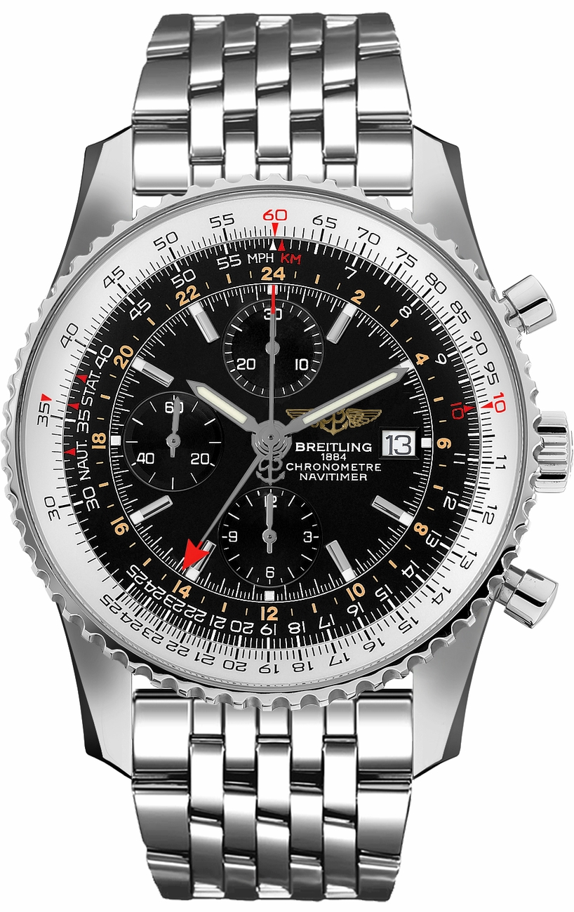 Breitling Navitimer Self winding Automatic Black Mens Watch A24322121B1A1 