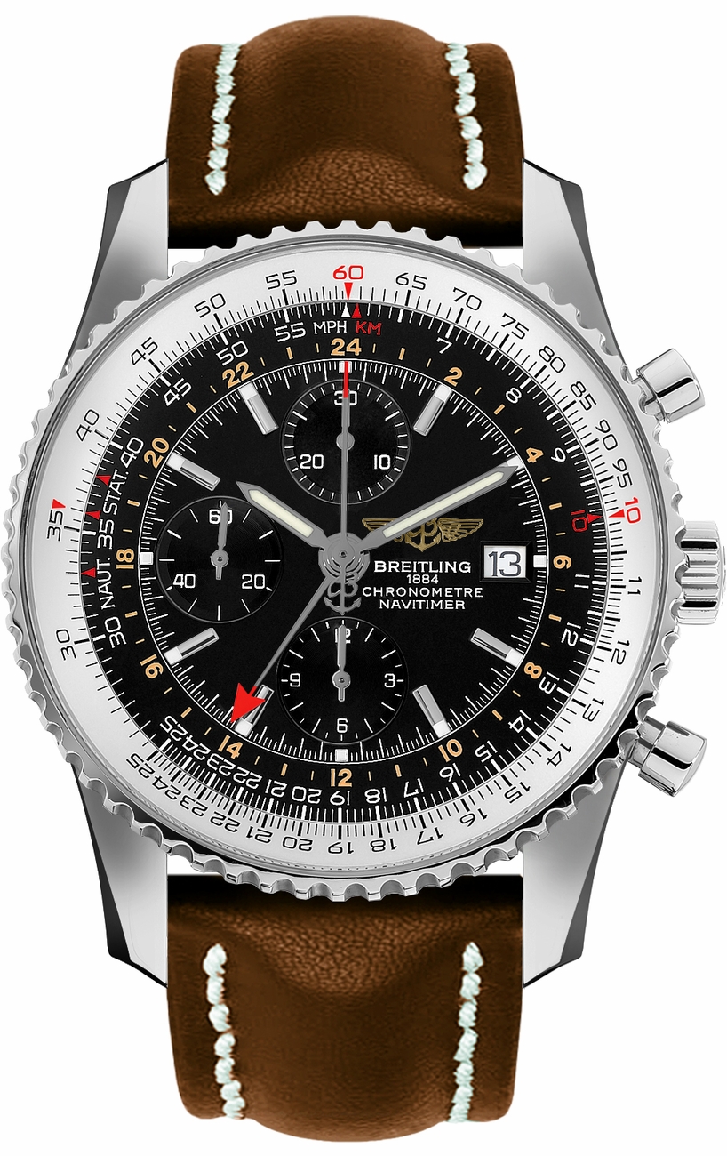 Breitling Navitimer Self winding Automatic Chronometer Black Mens Watch A2432212-B726-443X 