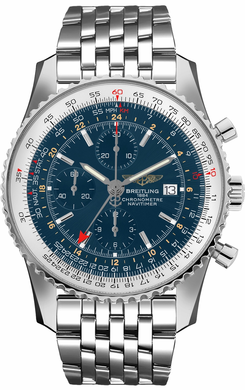 Breitling Navitimer Self winding Automatic Blue Mens Watch A24322121C1A1 