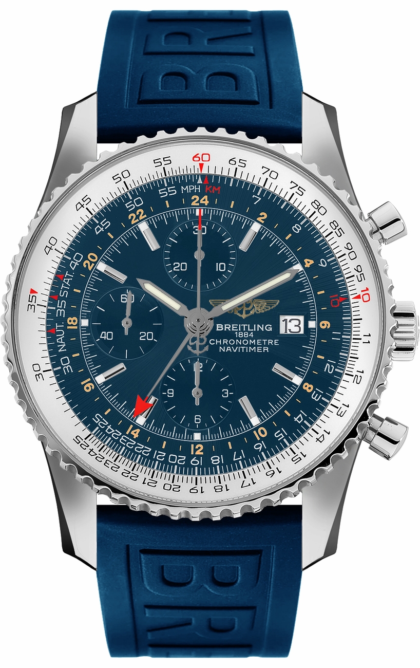 Breitling Navitimer Self winding Automatic Chronometer Blue Mens Watch A2432212-C651-159S 