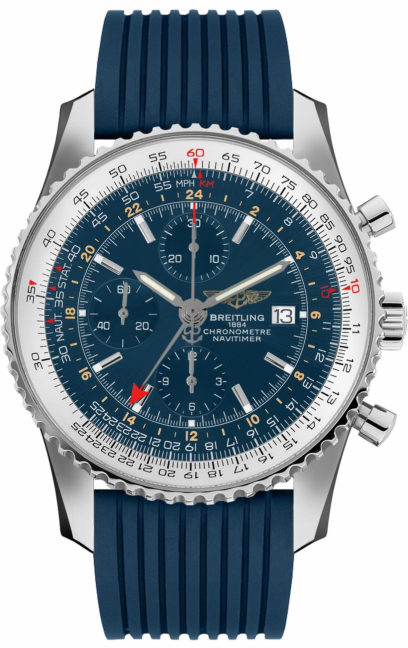 Breitling Navitimer Self winding Automatic Chronometer Blue Mens Watch A2432212-C651-269S 