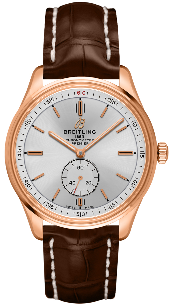 Breitling Premier Self winding Automatic Chronometer Silver Mens Watch R37340351G1P1 