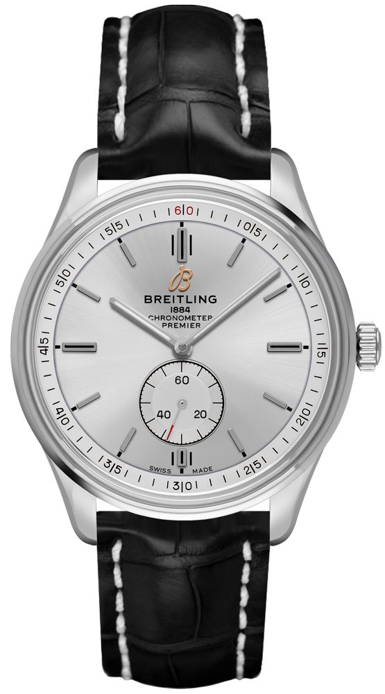 Breitling Premier Self winding Automatic Silver Mens Watch A37340351G1P1 
