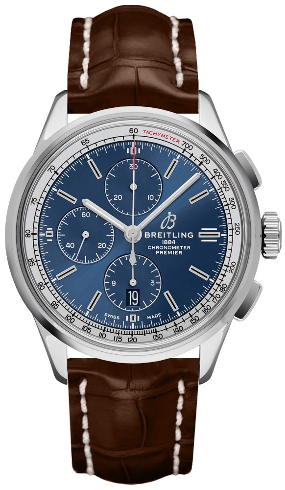 Breitling Premier Self winding Automatic Blue Mens Watch A13315351C1P2 