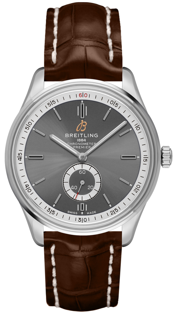 Breitling Premier Self winding Automatic Grey Mens Watch A37340351B1P1 