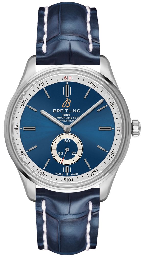 Breitling Premier Self winding Automatic Blue Mens Watch A37340351C1P1 