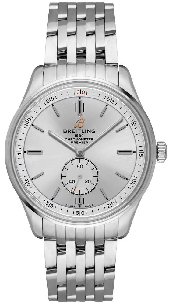 Breitling Premier Self winding Automatic Silver Mens Watch A37340351G1A1 