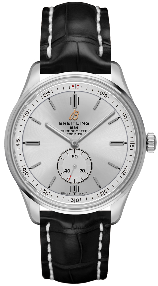 Breitling Premier Self winding Automatic Silver Mens Watch A37340351G1P2 