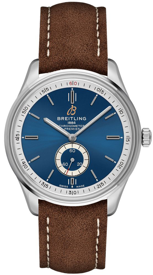 Breitling Premier Self winding Automatic Blue Mens Watch A37340351C1X1 