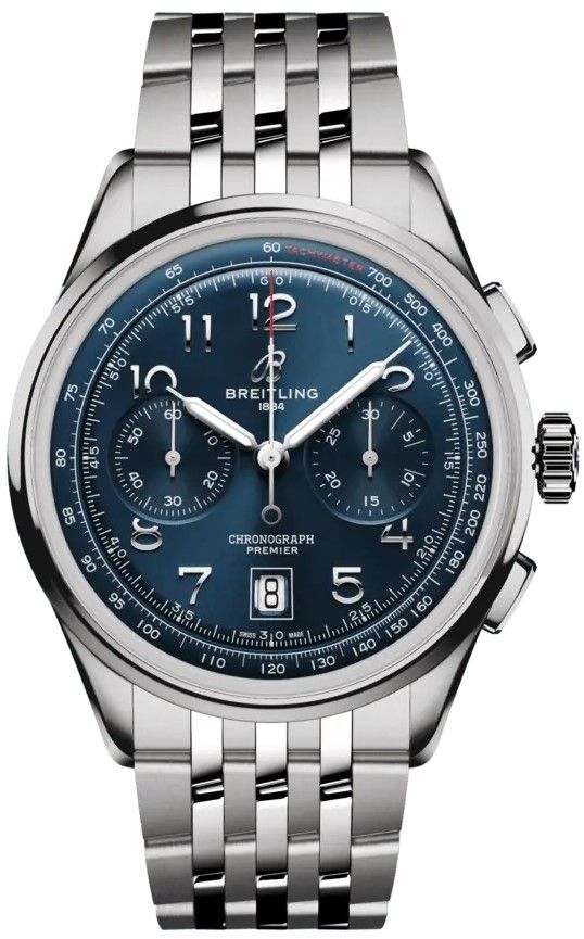 Breitling Premier B01 Chronograph 42 Blue Dial Men's Watch AB0145171C1A1 