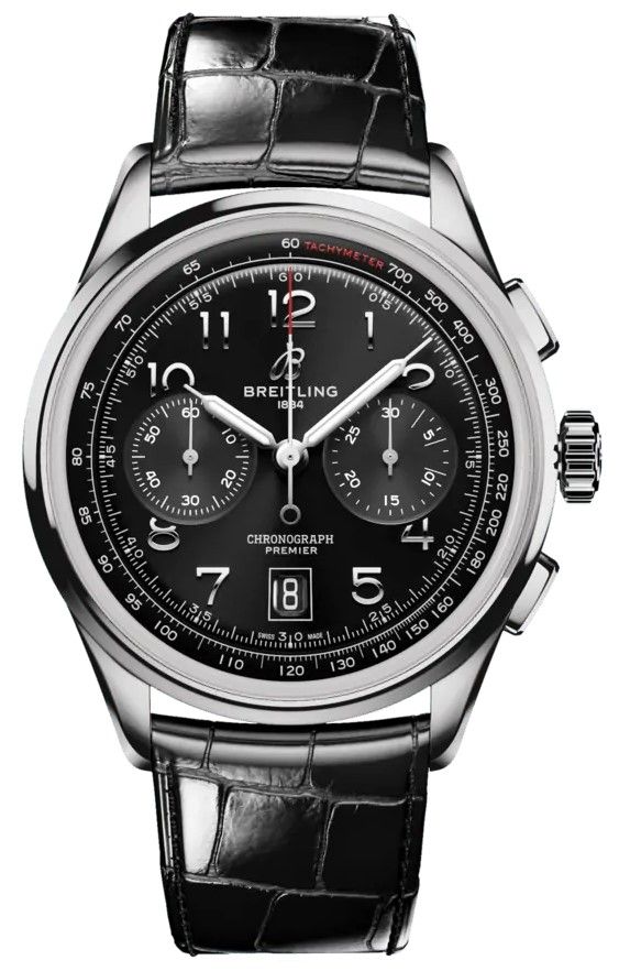 Breitling Premier Self Winding Automatic Black Mens Watch AB0145221B1P1 