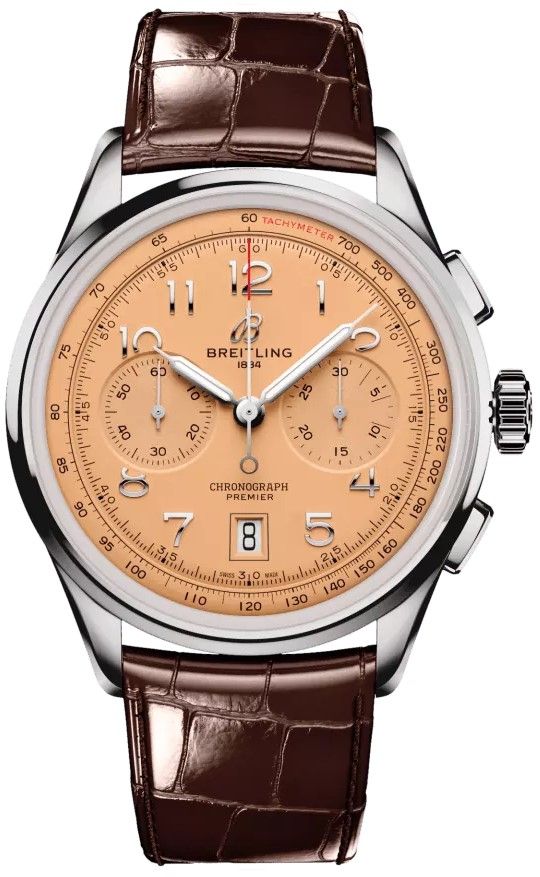 Breitling Premier Self Winding Automatic Copper Mens Watch AB0145331K1P1 