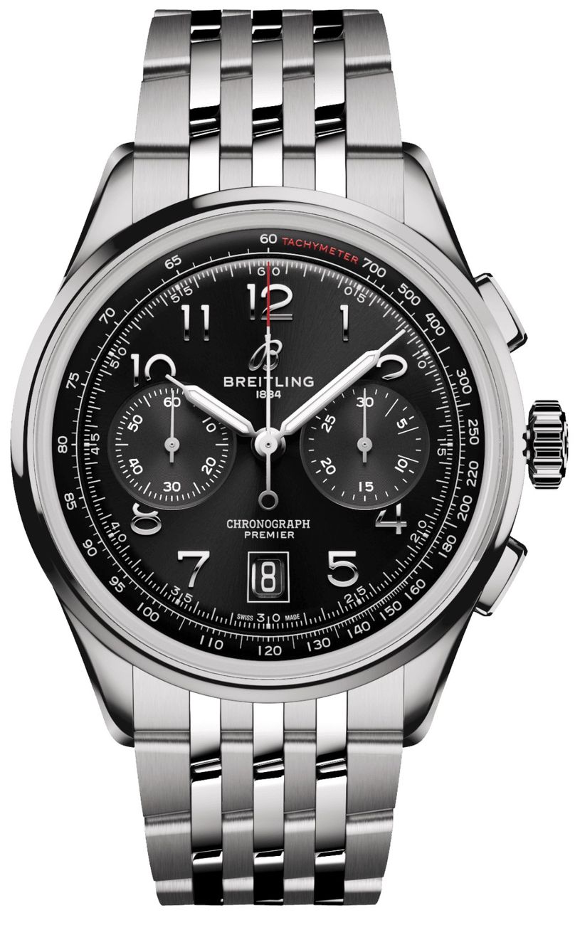 Breitling Premier B01 Chronograph 42 Steel Men's Watch AB0145221B1A1 