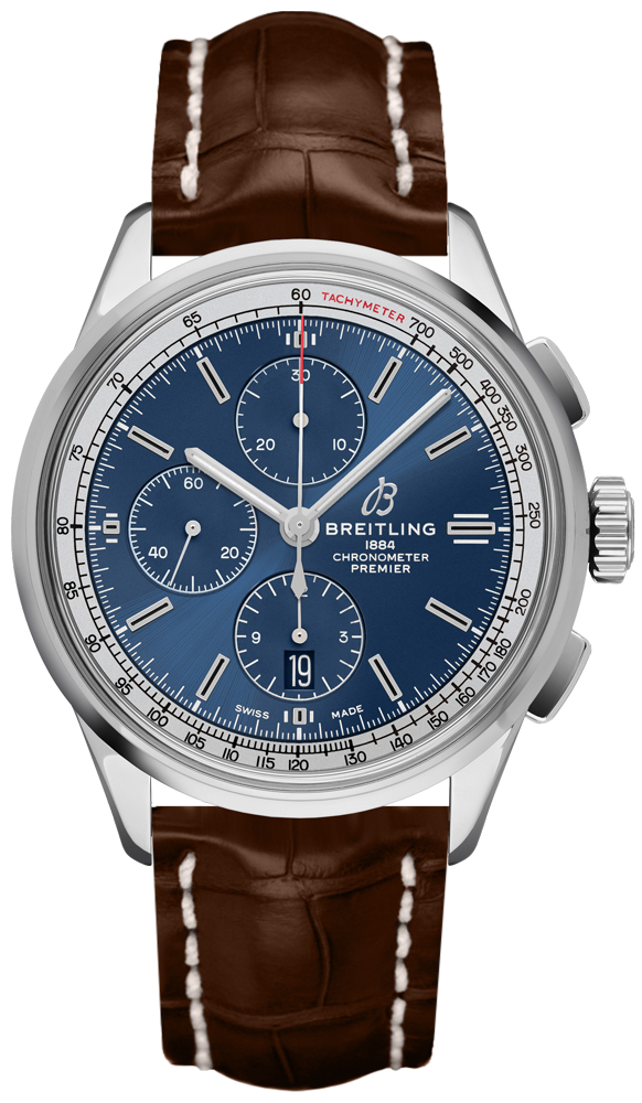 Breitling Premier Self winding Automatic Blue Mens Watch A13315351C1P1 