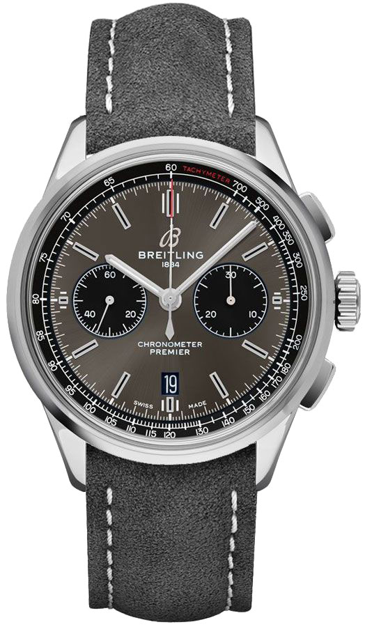 Breitling Premier Self winding Automatic Chronometer Black Mens Watch AB0118221B1X1 