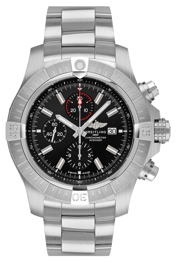 Breitling Avenger Self winding Automatic Black Mens Watch A13375101B1A1 