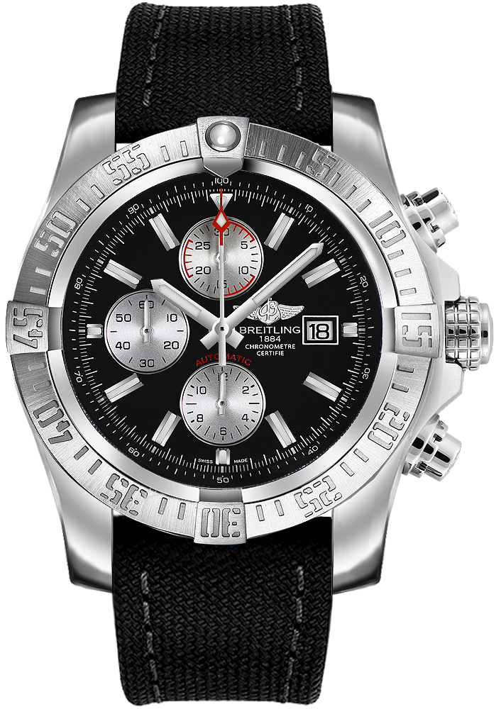 Breitling Super Avenger II Black Dial Men's Watch A13371111B1W1 