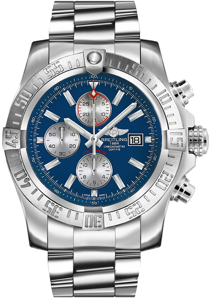Breitling Super Avenger II Blue Dial Men's Watch A13371111C1A1 