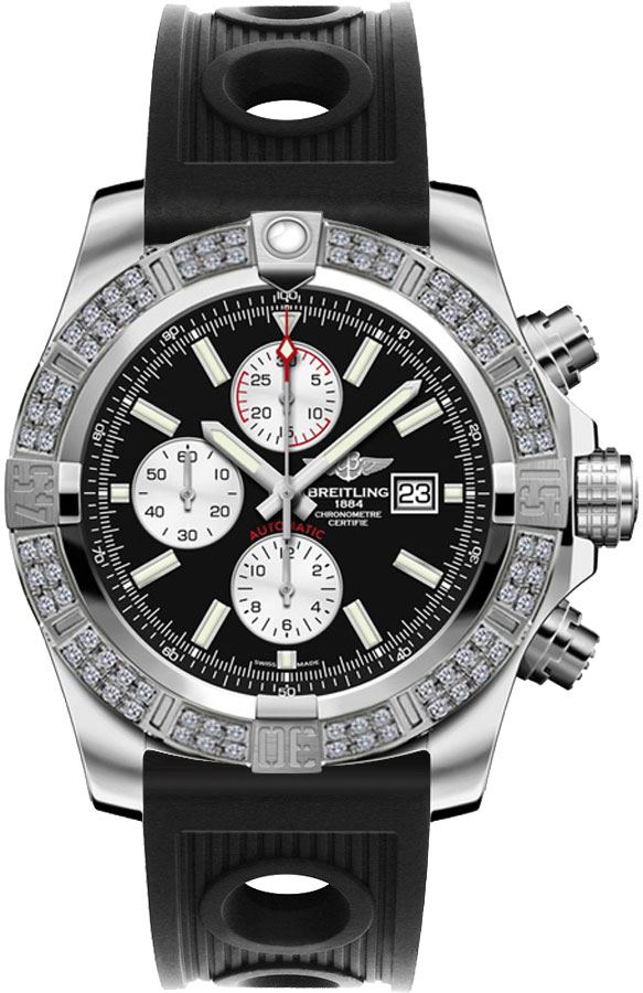 Breitling Avenger Self winding Automatic Chronometer Black Mens Watch A1337153-BC29-201S 