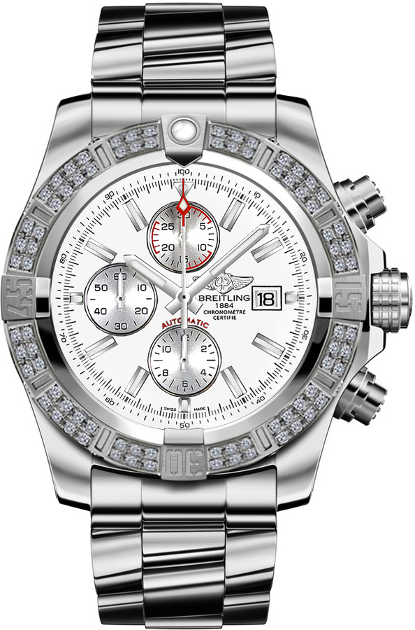Breitling Avenger Self winding Automatic Chronometer Silver Mens Watch A1337153-G779-168A 