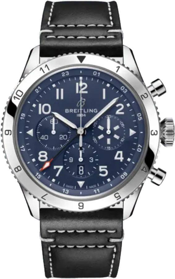Breitling Navitimer Aviator 8 Self winding Automatic Blue Mens Watch AB04451A1C1X1 