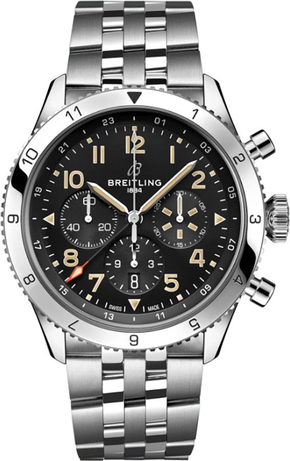 Breitling Super AVI B04 P-51 Mustang Steel Men's Watch AB04453A1B1A1 