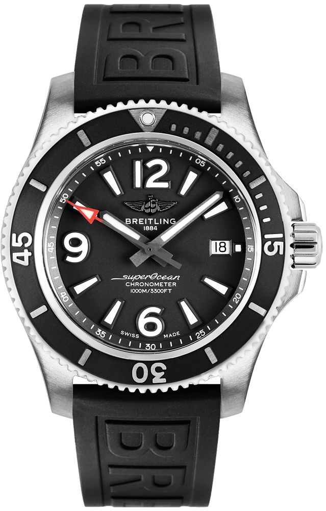 Breitling Superocean Self winding Automatic Black Mens Watch A17367D71B1S2 