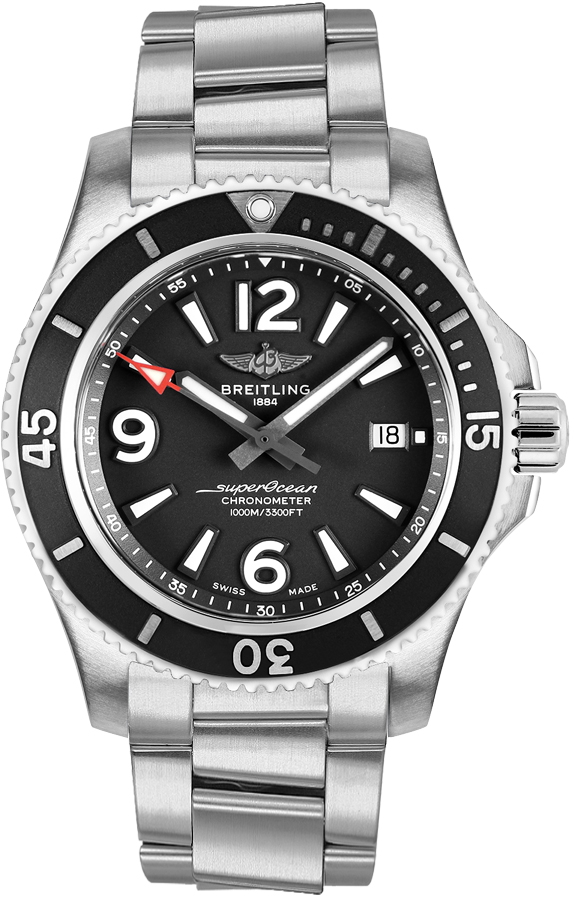 Breitling Superocean Self winding Automatic Black Mens Watch A17367D71B1A1 