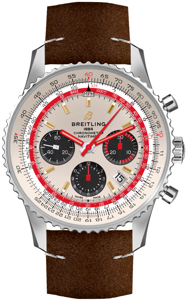 Breitling Navitimer Self winding Automatic Silver Mens Watch AB01219A1G1X1 