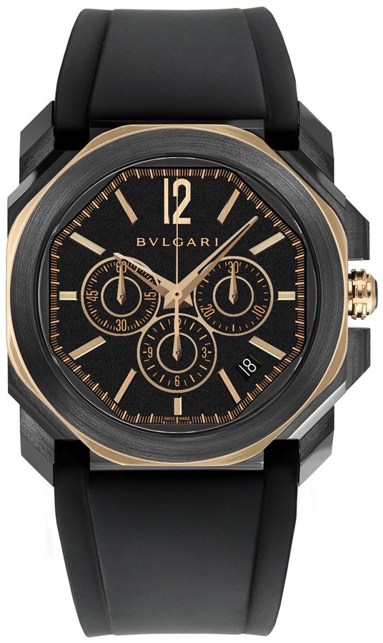 Bvlgari Octo Velocissimo Self Winding Automatic Black Mens Watch 103075 
