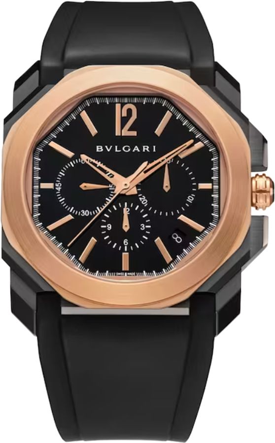 Bvlgari Octo Self Winding Automatic Black Mens Watch 102488 