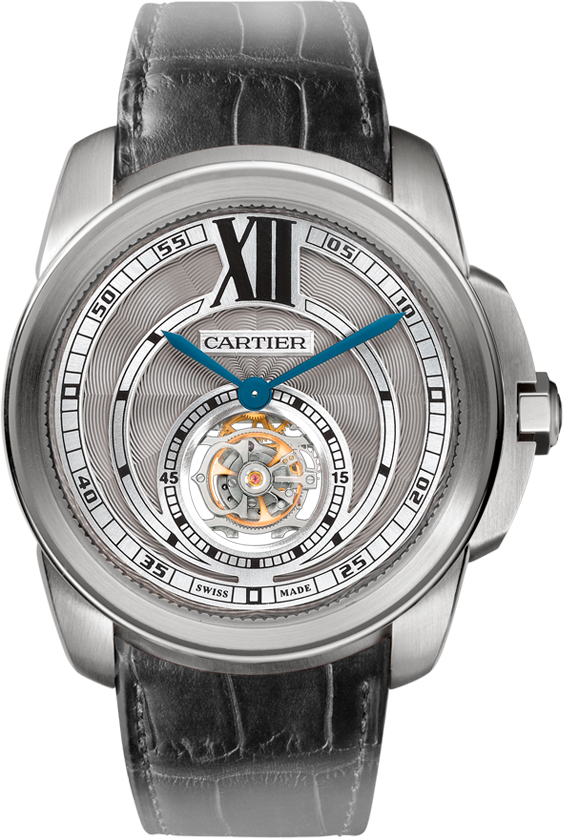 Cartier Calibre De Cartier Self winding Automatic Silver Mens Watch W7100003 