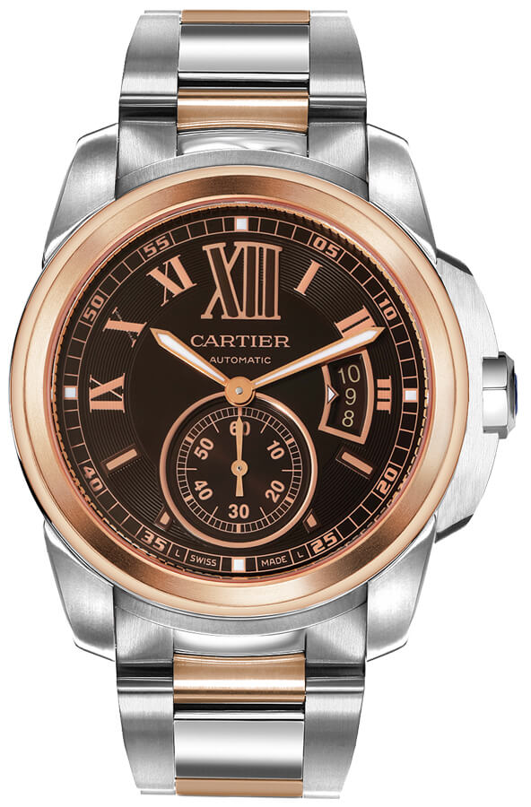 Cartier Calibre De Cartier Brown Mens Watch W7100050 