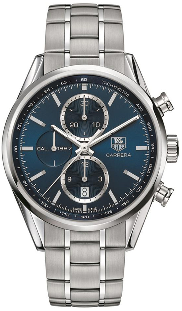 Tag Heuer Carrera Self winding Automatic Blue Mens Watch CAR2115-BA0724 