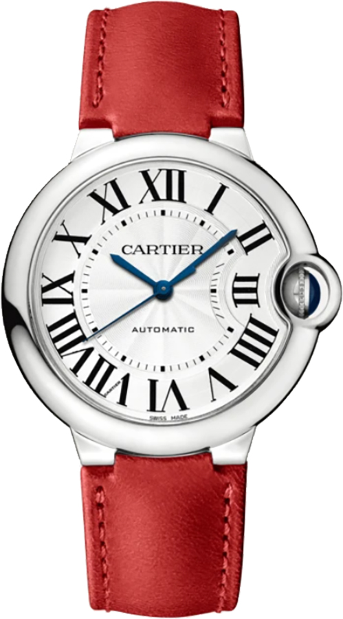 Cartier Ballon Bleu Self Winding Automatic Silver Ladies Watch WSBB0036 