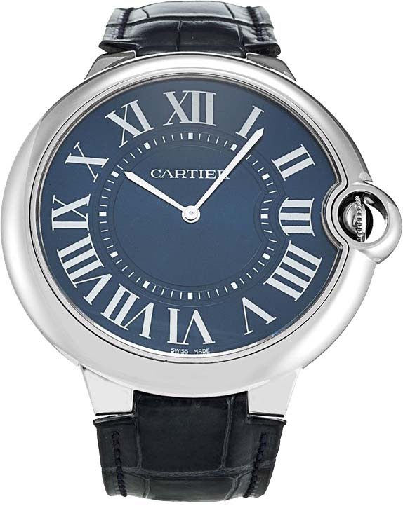 Cartier Ballon Bleu Manual Winding Blue Mens Watch W6920059 